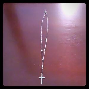 Rosary Silver Necklace